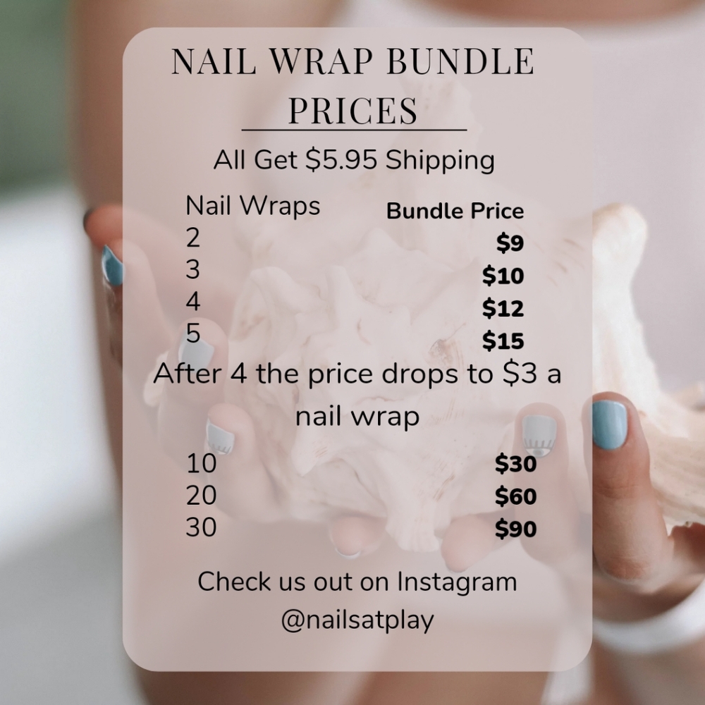 5 for $15 Nail Wraps- Stars that Sparkle - Picture 3 of 4